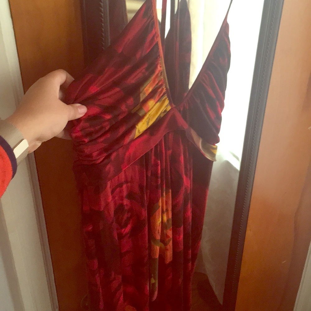 Maxi halter dress with beautiful print